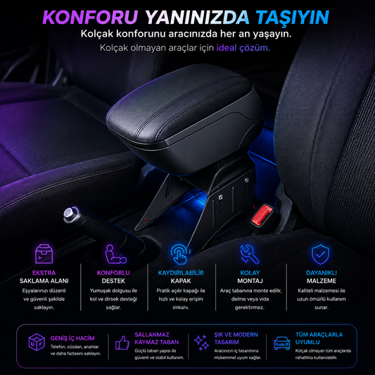 BLAZECAR Üniversal Araç Kol Dayama