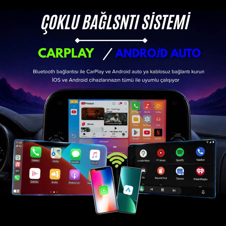 Carplay Uyumlu Android 14 Multimedya Smartbox