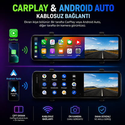 BLAZECAR Akıllı Carplay dikiz aynası